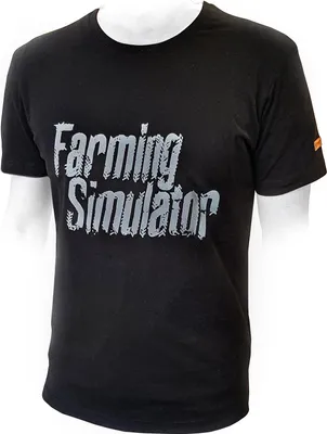 Image de Landwirtschafssimulator T-Shirt Größe L 100% Baumwolle Schriftzug grau, schwarz