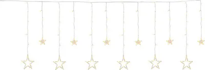 Immagine prodotto di Tenda luminosa MagicHome Natale Curtain, 138x LED bianco caldo, con stelle, 230V, 8 funzioni, illuminazione, L-220x60/90 cm