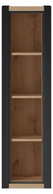 Productafbeelding van Hangkast, open vitrine, 35,5 cm, kleur: zwart mat