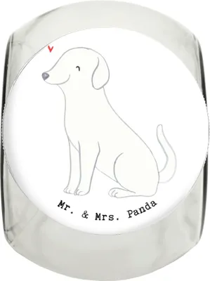 Produktbild von Mr. & Mrs. Panda Dose Labrador Lebensretter L 870ml - Weiß - Geschenk, Keksdose, Aufbewahrungsdose, Vorratsglas, Vorratsbehälter, Snackdose