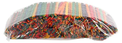 Produktbild von Creativ Company Konstruktionsstäbchen Holz Bastelset 1000 Stück Multicolor