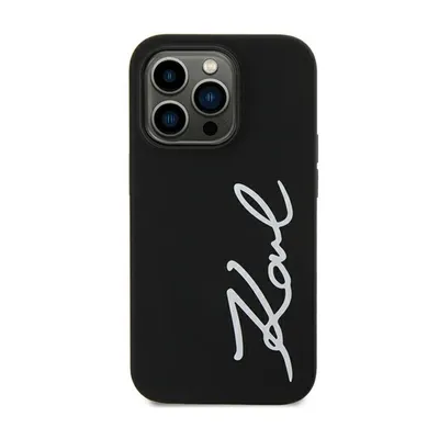 Produktbild von Karl Lagerfeld Klhcn61Sksvgk Fall Für Iphone 11 / Xr - Unterschrift Silikon Czarne