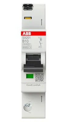 Obrázek produktu pro Jistič B-Char. 6kA, 10A, 1P - Jistič 1-p B10A SX201-B10