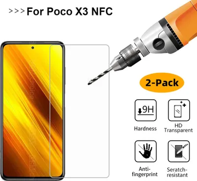 Produktbild von 2er-Pack 3D Schutzglas Für Xiaomi Poco F3 Panzerfolie Displayschutzfolie Glas