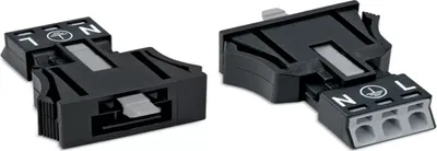 Image de Connecteur enfichable WAGO ; 3 pôles ; code A ; noir 890-713