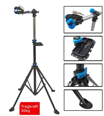 Produktbild von Red Loon Fahrrad Montageständer Premium Reparaturständer Ständer 188cm bis 30kg mit Schnellspanner