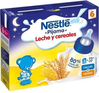Image de Nestlé Porridge au lait avec 8 céréales 2 X 250ml