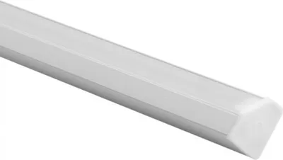 Obrázok produktu pre Hliníkový profil pre LED biely roh 2 m s mliečnou kupolou a koncovkami Ecolight