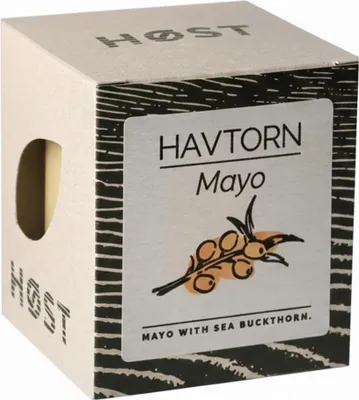 Produktbild von HØST Havtorn Mayo: Vegane Sanddorn-Mayonnaise mit Haferdrink & Sonnenblumenöl