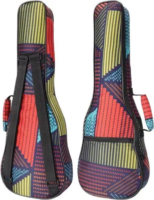 Produktbild von Gitarrenkoffer für Ukulele - Verstelbare Halterungen - Dicke, farbige, weiche Bekleidung - Verbesserte Schlaufenverschluss - 21 Zoll