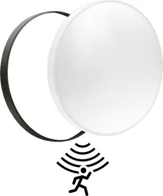 Produktbild von Spectrum LED Wand- & Deckenleuchte Nymphea Ø38cm Feuchtraum IP54 Weiß 32W 3400lm Neutralweiß 4000K Sensor