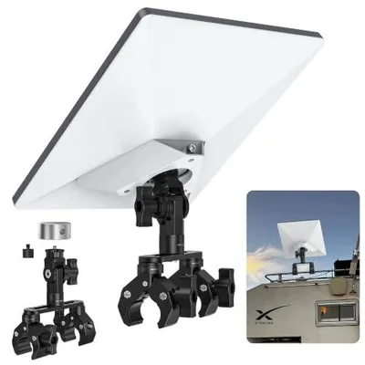 Zdjęcie produktu dla Uchwyt do starlink mini x na drabinę rv aluminium regulowany 270