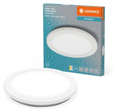 Produktbild von LEDVANCE ORBIS Disc Wand-/Deckenleuchte mit LED, 22W, 1800lm, 3000/4000K, über W