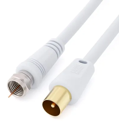 Obrázok produktu pre Koaxiálna anténa, konektor F (samec) na RF M (samec), kábel, 1 meter