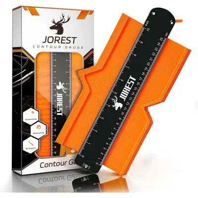 Produktbild von Konturenlehre 25cm mit Feststellfunktion, Messwerkzeug für Laminat und Fliesen