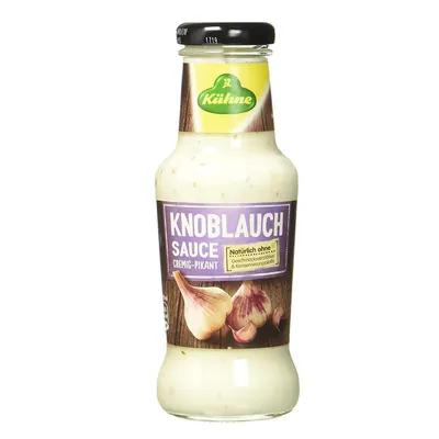 Zdjęcie produktu dla Sos czosnkowy Kühne kremowy, pikantny i naturalnie pyszny 250ml