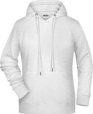 Produktbild von Ladies' Hoody Kapuzensweat mit Raglanärmeln ash, Gr. L