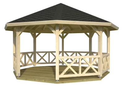 Produktbild von Palmako Gartenpavillon Betty 18,0 m² Gartenpavillon aus Holz, Gartenhütte , Gartenlaube mit Montagematerial