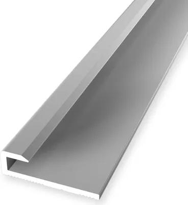 Produktbild von Abschlussprofil 6 x 21 x 2600 mm Einfassleiste Einfassprofil Aluminium eloxiert Glatt Ungebohrt Silber Küberit