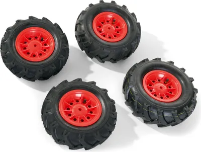 Produktbild von rolly toys Luftbereifung für Traktoren 2 x 310x95, 2 x 325x110, rot , Maße: (2x)32,5x32,5x11,5(2x)31x31x9,5 cm; 40 958 7