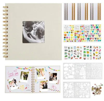 Fotoalbum 20,5x20,5 cm, 20 Seiten, Scrapbook zum Selbstgestalten