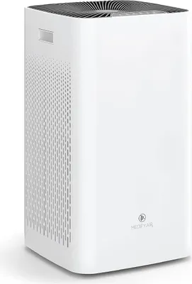 Produktbild von Medify Air MA-112 Luftreiniger – 855 m³/h – Air Purifier mit Ionisator & HEPA H13 Filter – 4 Stufen + Schlafmodus – Für bis zu 342 m² – Gegen Pollen, Allergien & Staub – Weiß
