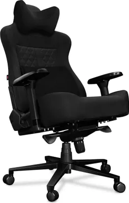 Produktbild von YUMISU Gaming Stuhl Bürostuhl 2052 bis 180kg Belastbar Büro-Schreibtischstuhl PC-Stuhl Gaming Sessel - Schwarz Stoff