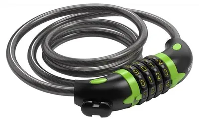 Obrázok produktu pre GERDA KOMBO FLEX 1200/8C Zámok na bicykel s číselným kódom a držiakom, čierny