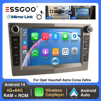 Immagine prodotto di Autoradio - Radio 2DIN - Autoradio stereo - Lettore multimediale - Schermo touchscreen - 17,78 cm - Android 14