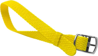 Produktbild von Minott > Durchzugsband 12mm Perlon gelb > geflochten > gleichlaufend, Stegbreite:12mm, Schließe:Silbern