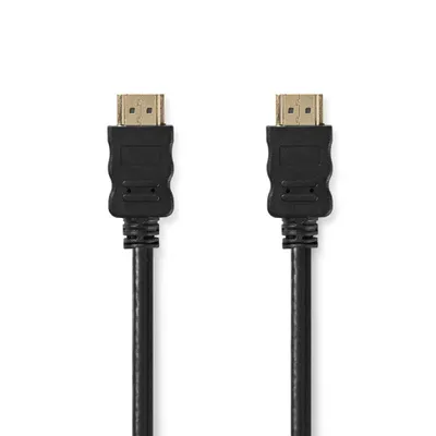 Immagine prodotto di Cavo HDMI™ ad alta velocità con Ethernet | Connettore HDMI™ | Connettore HDMI™ | 4K@30Hz | ARC | 10,2 Gbps | 25,0 m | Rotondo | PVC | Nero | Etichetta