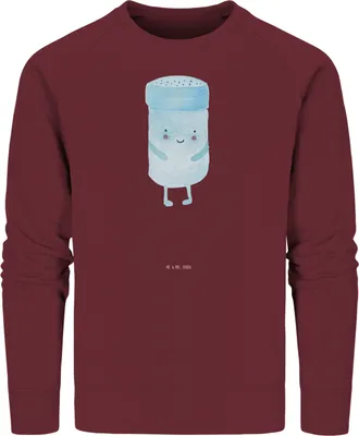 Produktbild von Mr. & Mrs. Panda Baumwoll Pullover Beste Freunde Salz Größe S - Burgundy - Geschenk, Fehlende Keywords, Sweater, Pulli, Lustige Sprüche, Organic, Sweatshirt