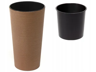 Produktbild von Blumentopf mit Naturholzeinlage Lilia Eco 36 cm