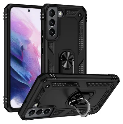 Image de Armor Shield Housse pour Samsung Galaxy S22 Housse Ultra Hybrid Case Housse pour téléphone portable, Noir