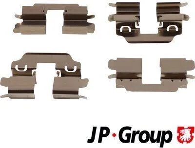 Produktbild von JP GROUP 4364003910 Zubehörsatz Scheibenbremsbelag Hinten für RENAULT MEGANE III Grandtour (KZ0/1) Scénic III (JZ0/1) GRAND SCÉNIC III (JZ0/1)