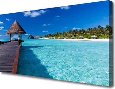 Produktbild von Tulup Leinwand-Bilder 100x50 Wandbild Canvas Kunstdruck Brücke Meer Architektur