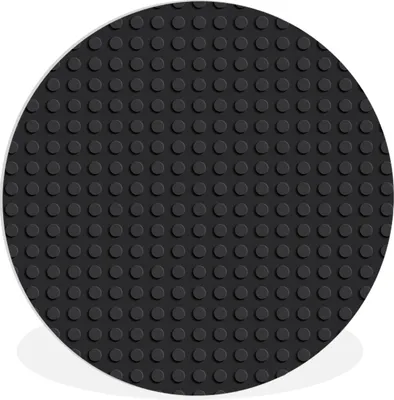 Produktbild von MuchoWow® Rundes Wandbild - Runde Bilder Bild - Schwarz Ø 30 cm Kreis Wanddekoration Kunststoff - Wandkreis - Wandschmuck - Schlafzimmer - Bilder - Der Kreis - Kunst für die Wohnung - Plastik - Kunstdruck - Wandbild