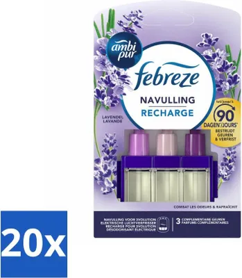 Produktbild von Ambi Pur - 3Volution - Nachfüllpackung - Lavendel - 20 ml - Vorteilspack - 20 Stücke