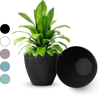 Image de Pot en plastique de 13 cm pour balcon et terrasse