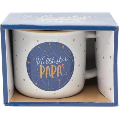Produktbild von Steinzeug-Tasse 46859 'Weltbester Papa'