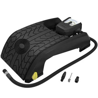 Obrázek produktu pro Hustilka / pumpička nožní Michelin 3.5bar - dvoupístová / analogový měřič tlaku