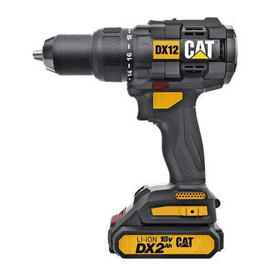 Obrázok produktu pre Caterpillar CAT Vŕtačka príklepová bezuhlíková 18V 13mm 2xbateria 2Ah CAT DX12 6943475884475