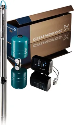 Produktbild von Grundfos Unterwasserpumpe SQE 3-65, Paket Konstantdruckregelung CU301, 1 Stk.