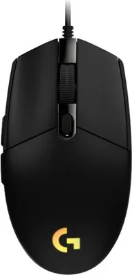 Zdjęcie produktu dla Mysz do gier Logitech G203 z konfigurowalnym podświetleniem LIGHTSYNC RGB, 6 programowalnymi przyciskami, czujnikiem do gier, śledzeniem 8000 DPI, niewielką wagą - czarna
