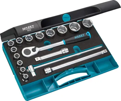 Produktbild von Steckschlüssel-Satz 906, 1/2", 17-teilig, Werkzeug-Set