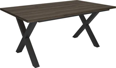 Image de TETRIX Table à manger, 167x90x74 cm, Pour 8 personnes, Meubles de Salon, Chêne foncé