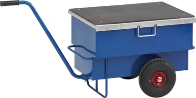 Produktbild von Kongamek Werkzeugwagen in blau 940x620x610mm mit Luftbereifung und 250kg Tragkraft