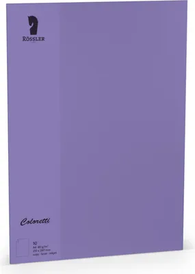 Obrázok produktu pre Rössler Papier 220701592 Coloretti Listový papier - A4, 80 g, 10 listov, fialová