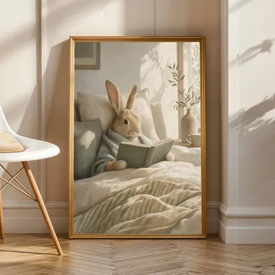 Satinkaninchen, Kaninchenposter, Produktansicht 1