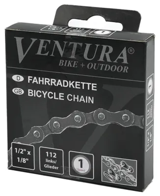 Produktbild von Ventura 301125 Fahrrad  Sport- und Tourenrad Kette Fahrradkette 1/2" x 1/8",112